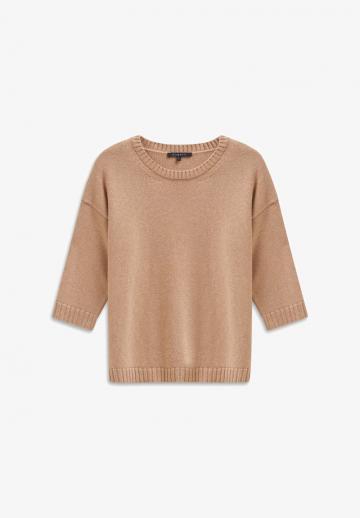 Пуловер с рукавом три четверти