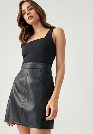 Кожаная юбка