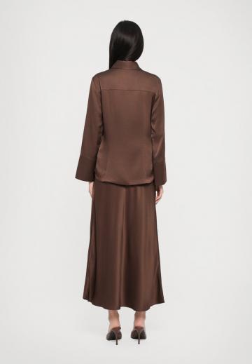 Атласная блузка