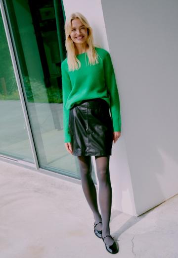 Кожаная юбка