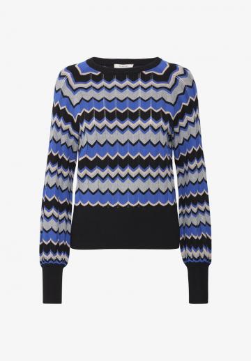 Пуловер в полоску