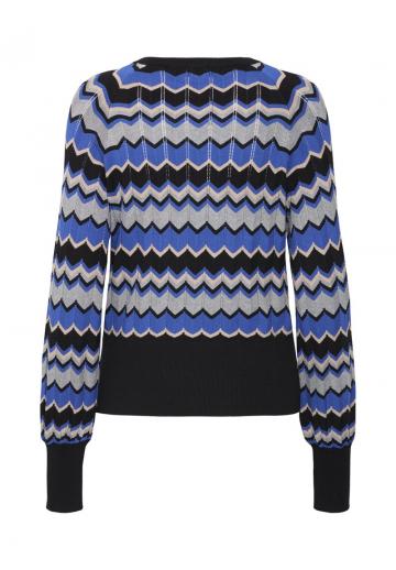 Пуловер в полоску