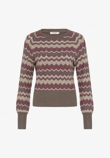 Пуловер в полоску