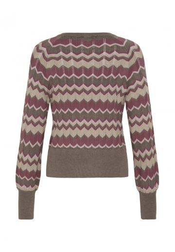 Пуловер в полоску