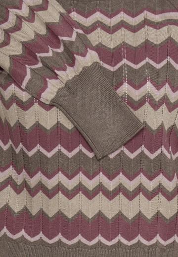 Пуловер в полоску