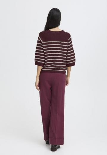 Пуловер в полоску