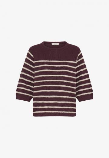 Пуловер в полоску