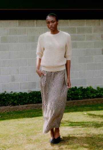 Пуловер с рукавом три четверти