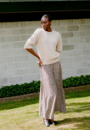 Пуловер с рукавом три четверти