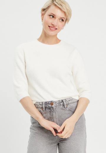 Пуловер с рукавом три четверти