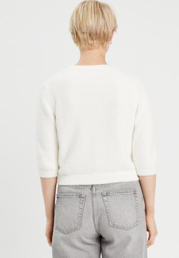 Пуловер с рукавом три четверти