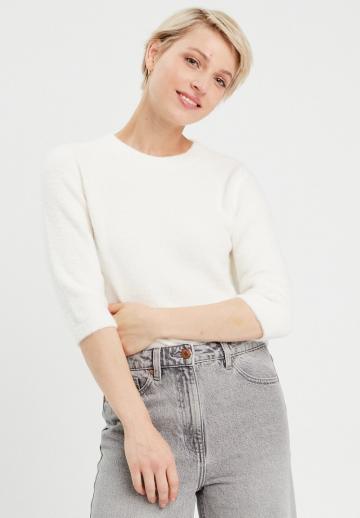 Пуловер с рукавом три четверти