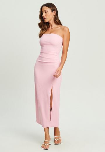 Платье без бретелек