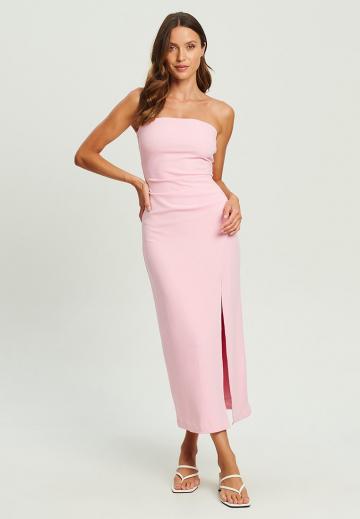 Платье без бретелек