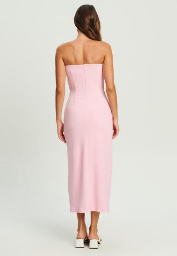 Платье без бретелек