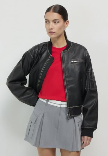 Юбка с накладными карманами