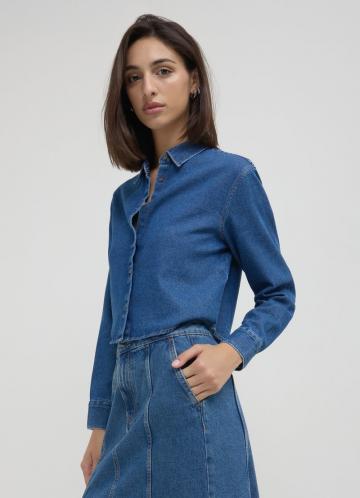 Джинсовая блузка