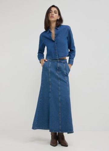 Джинсовая блузка