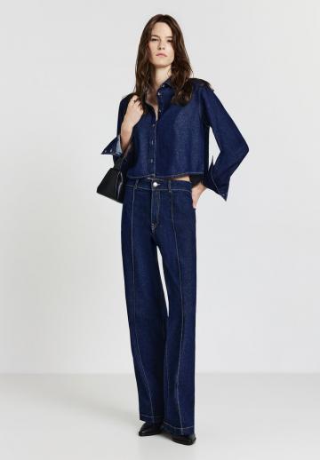 Джинсовая блузка