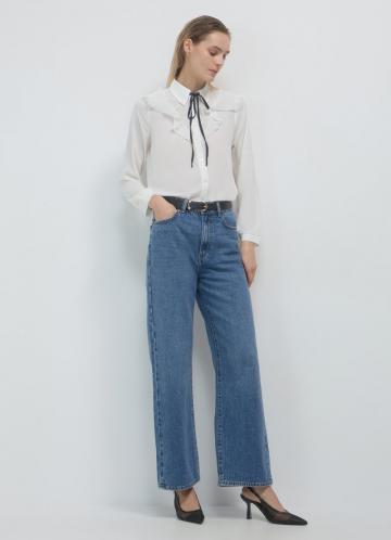 Атласная блузка