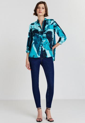 Атласная блузка