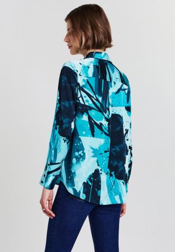 Атласная блузка