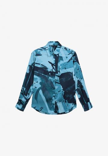 Атласная блузка