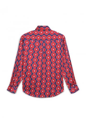 Атласная блузка