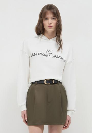 Юбка с накладными карманами