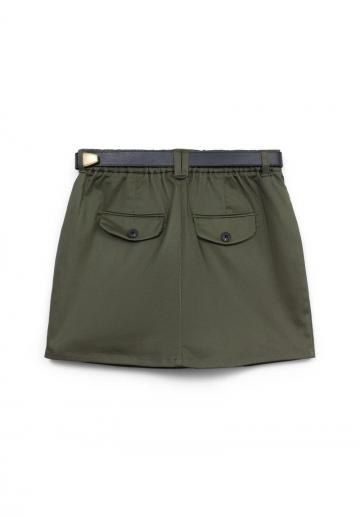 Юбка с накладными карманами