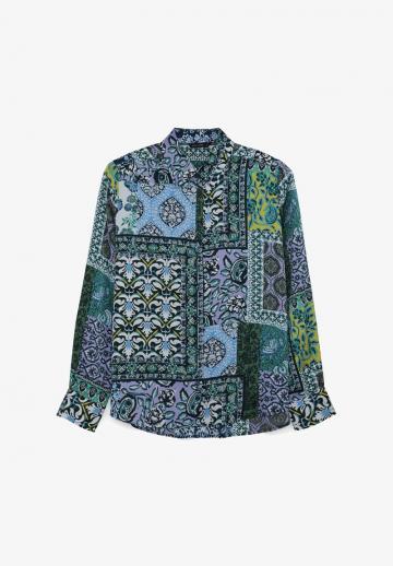 Атласная блузка