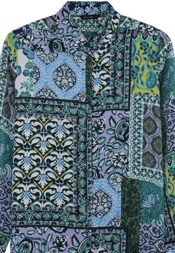 Атласная блузка