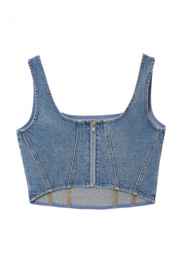 Джинсовая жилетка