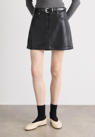 Кожаная юбка