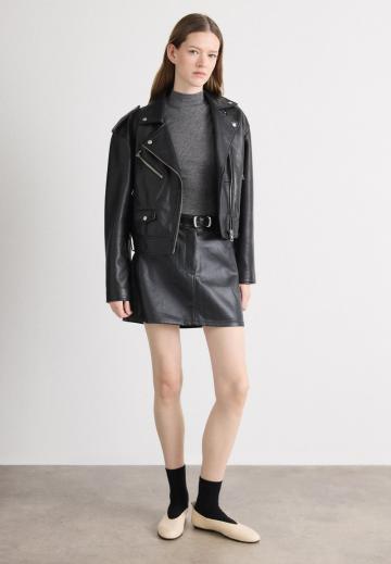 Кожаная юбка