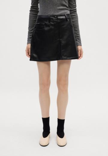 Кожаная юбка