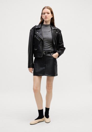 Кожаная юбка
