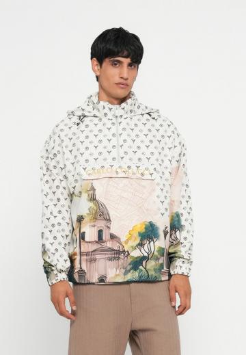 Пуловер с капюшоном