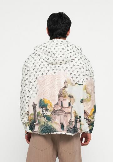 Пуловер с капюшоном