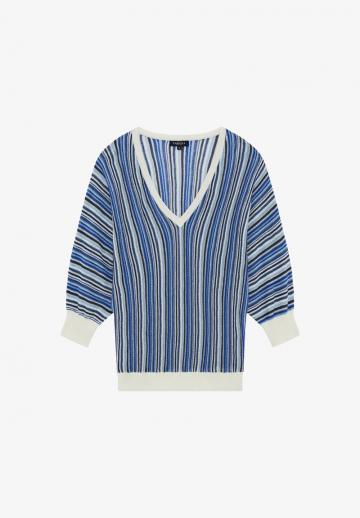 Пуловер с рукавом три четверти