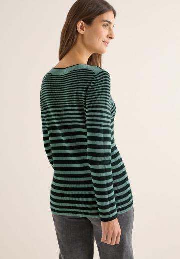 Пуловер в полоску