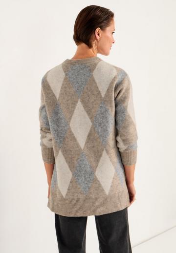Длинный пуловер