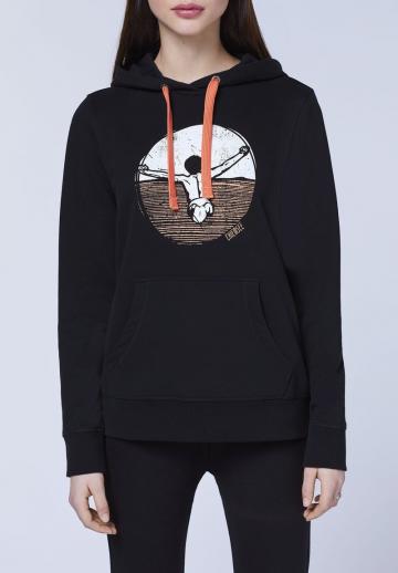 Пуловер с капюшоном