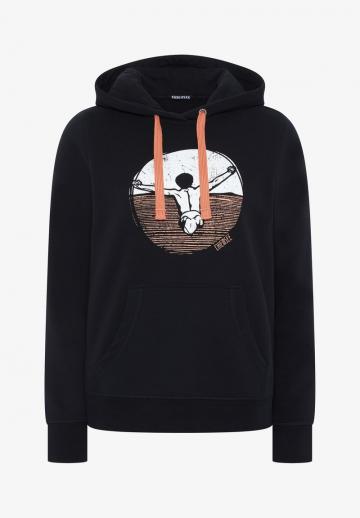 Пуловер с капюшоном