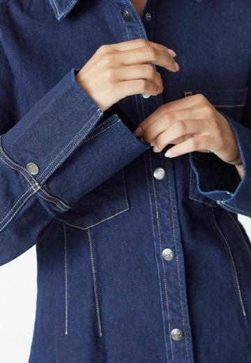 Джинсовая блузка