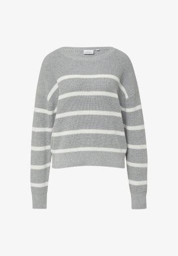 Пуловер в полоску