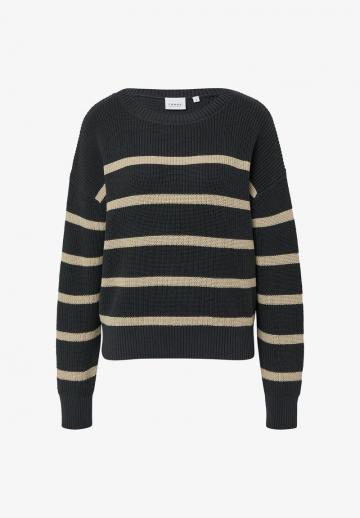 Пуловер в полоску