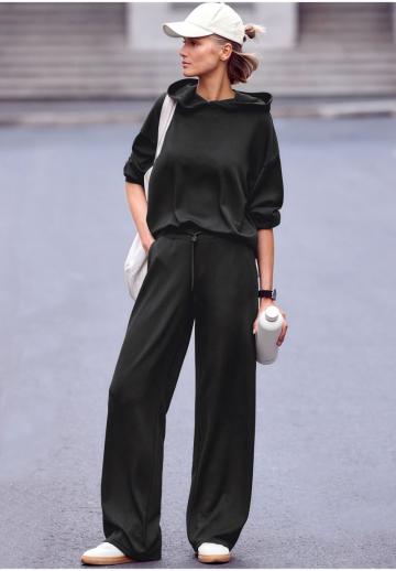 Пуловер с капюшоном