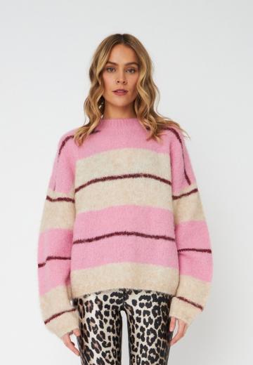 Пуловер в полоску