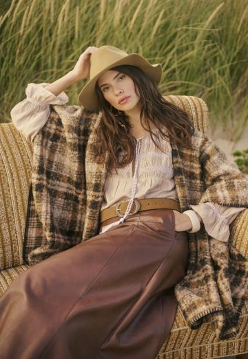 Кожаная юбка